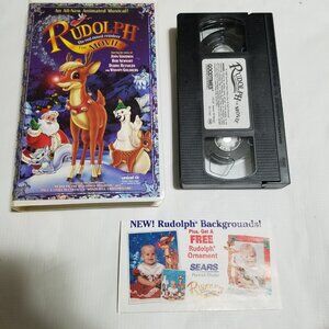 Rudolph The Red-Nosed Reindeer The Movie animated musical VHS Tape Bundle & Save